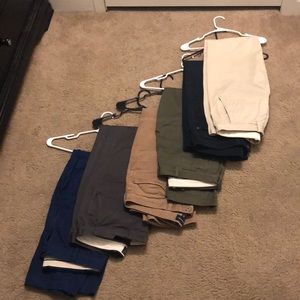 4 J Crew Chino & 2 Corduroy. 34 waist 32 length